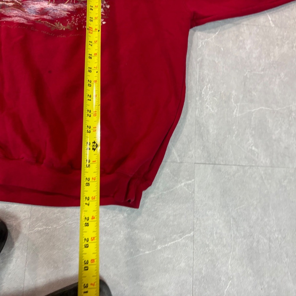 Northern Reflections Vintage Red Winter Sleigh Graphic Sweatshirt Oversized XL - Picture 4 of 6